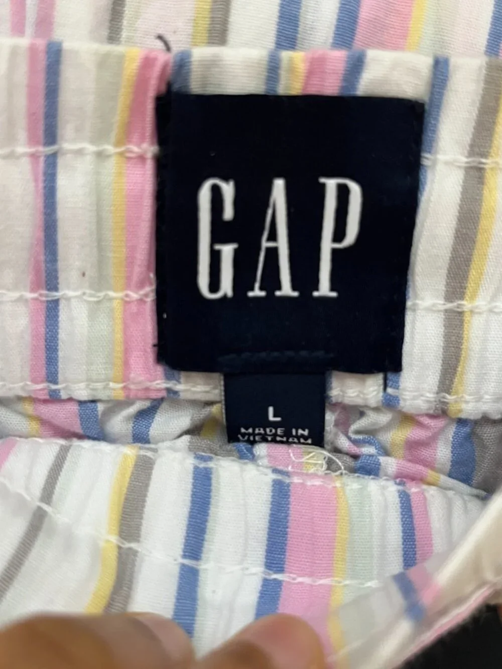 Gap Cotton Lounge Pajama Pants 2-Pack floral stripes pastel - Picture 4 of 12